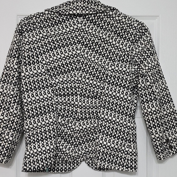 CAbi Black and White Patterned Blazer - Picture 8 of 12